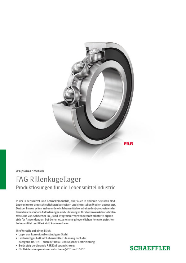 Fag Deep Groove Ball Bearings Schaeffler Sverige